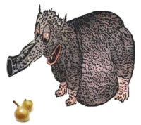 Haggis; Snout down